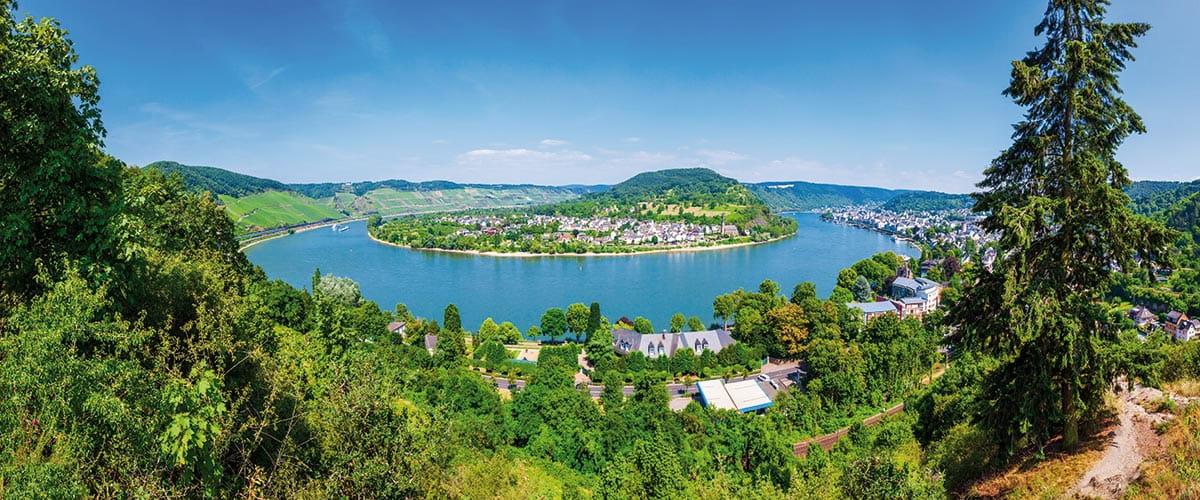 A scenic view of the Rhine Valley, Germany